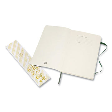 Moleskine® Classic Softcover Notebook, 1 Subject, Wide-legal Rule, Myrtle Green Cover, 8.25 X 5, 96 Sheets freeshipping - TVN Wholesale